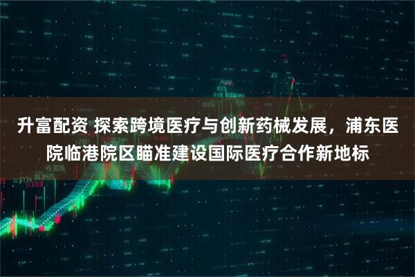 升富配资 探索跨境医疗与创新药械发展，浦东医院临港院区瞄准建设国际医疗合作新地标
