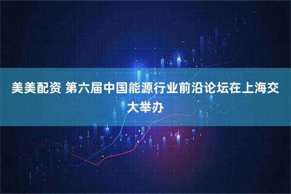 美美配资 第六届中国能源行业前沿论坛在上海交大举办